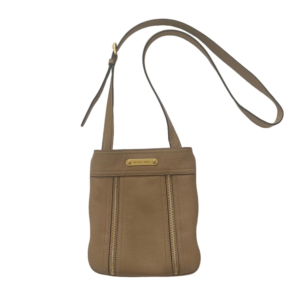 Michael Kors Crossbody Tan Nude Gold Bag Purse